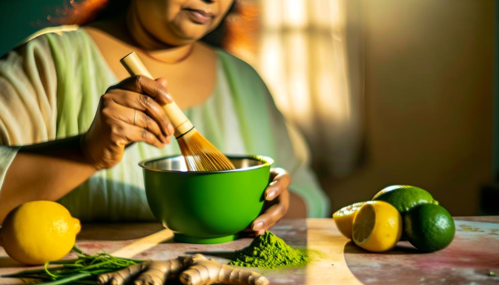 matcha for a healthier routine